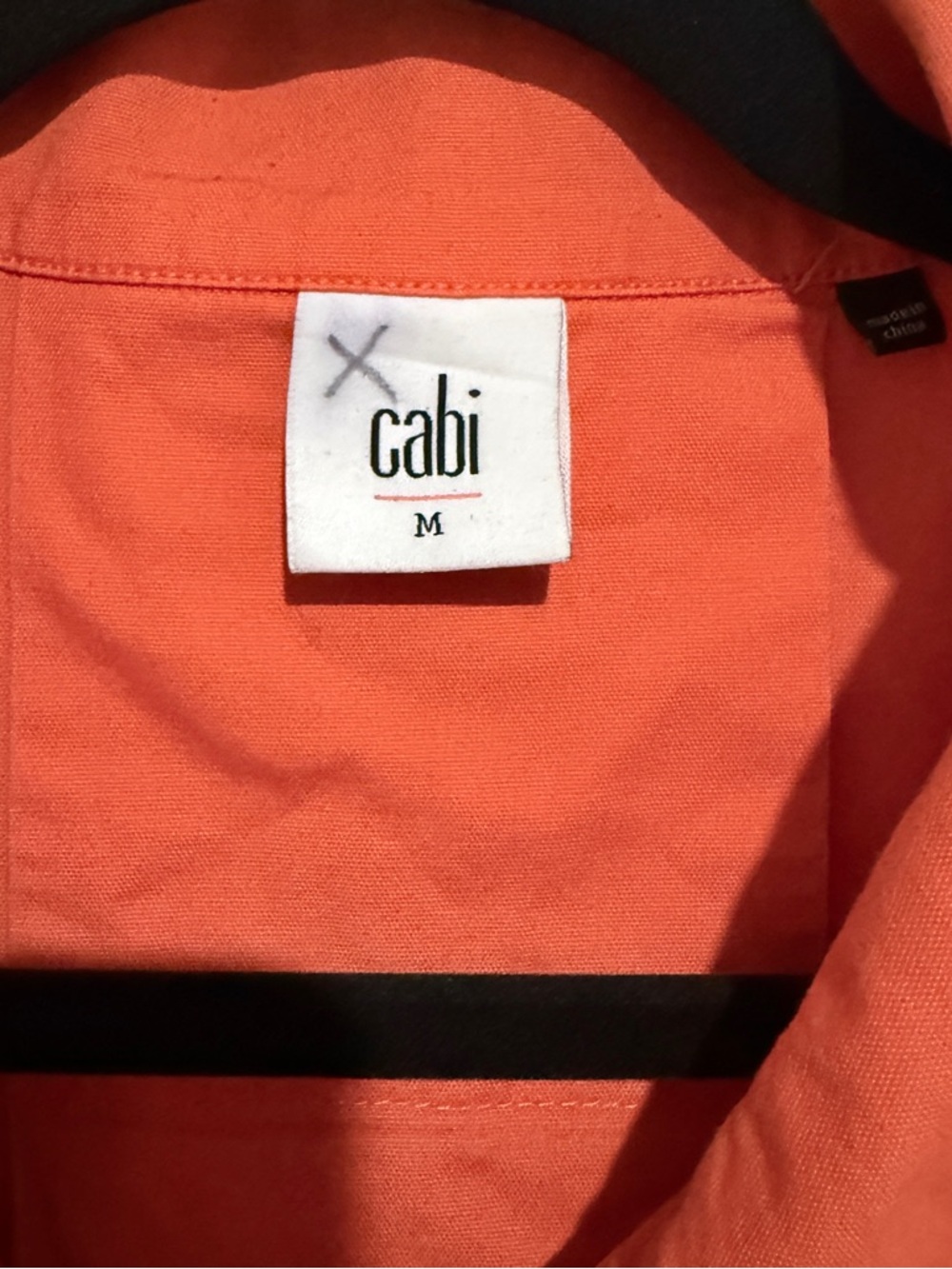 CAbi Orange Resort swing jacket with a button front Size M - Picture 6 of 8